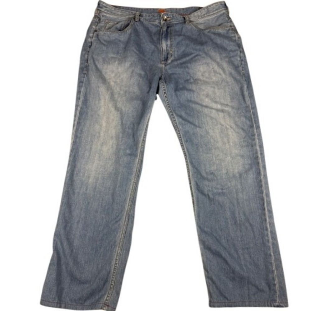 Tommy Bahama Jeans Mens 40 Cayman Island Relaxed Blue‎ Denim Tencel Blend Pants